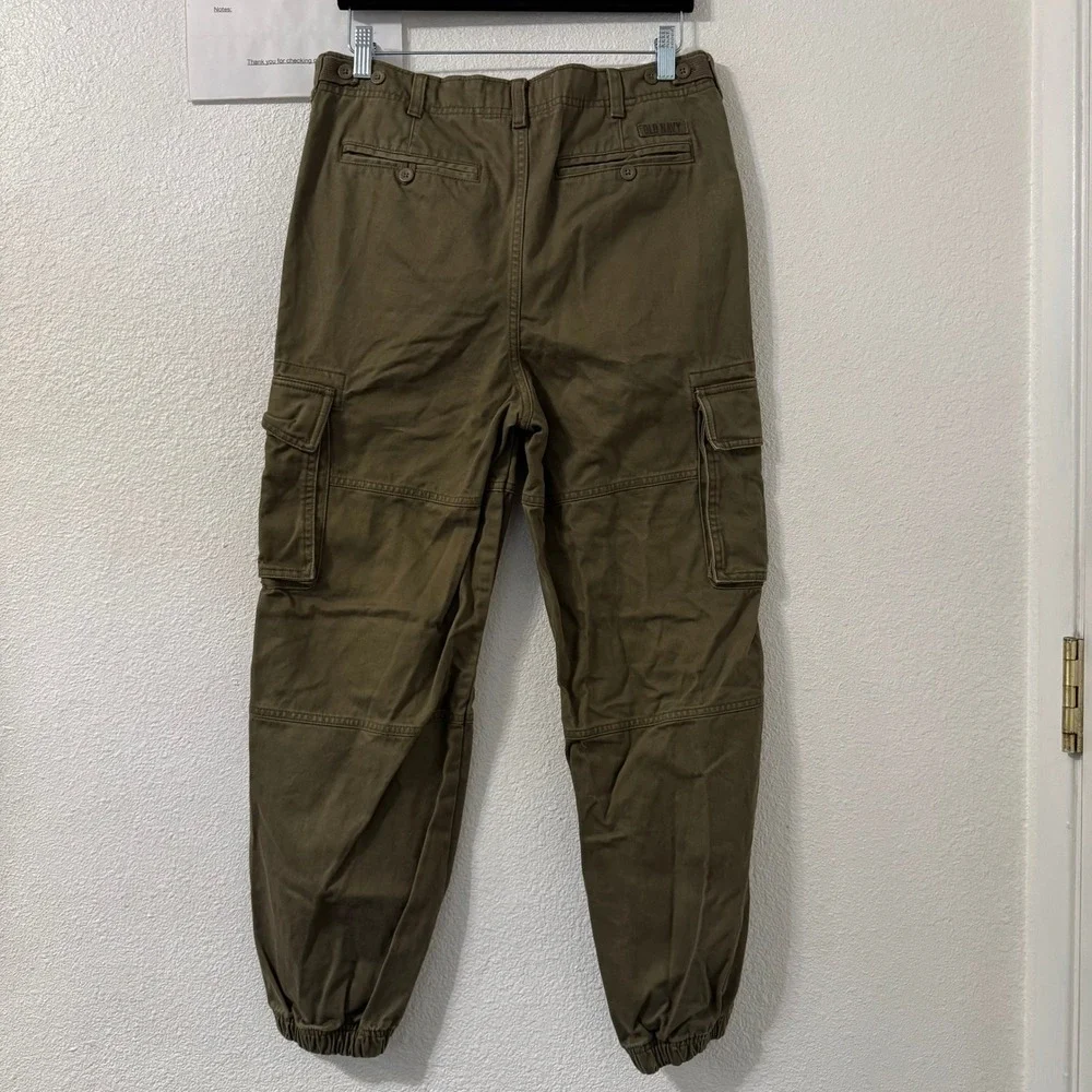 Old Navy Cargo Pants Jogger Style Boys Sz 18 Olive Green Casual Y2k Style School